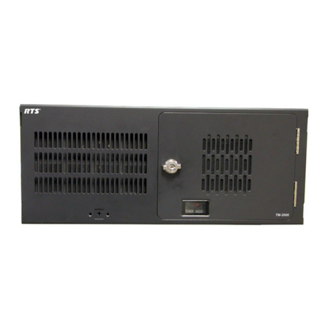 RTS TM-2000 Bedienungsanleitung