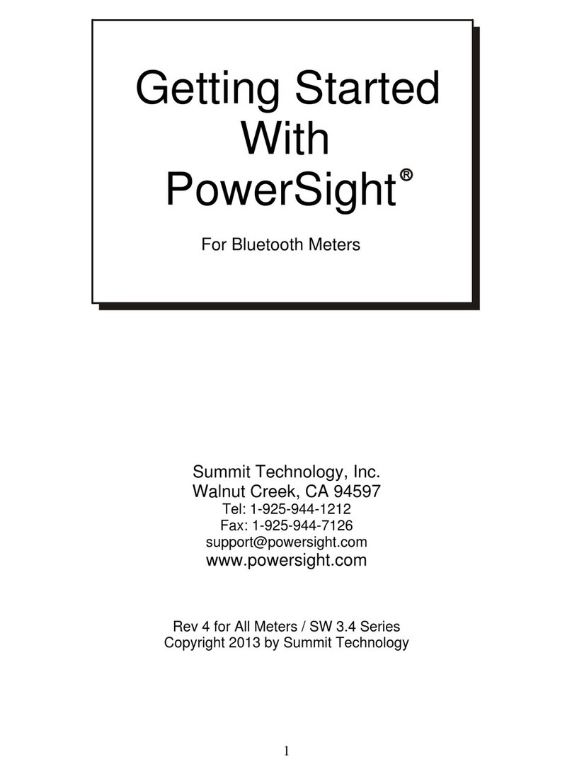 Summit Technology PowerSight Bedienungsanleitung Summit Technology PowerSight Bedienungsanleitung