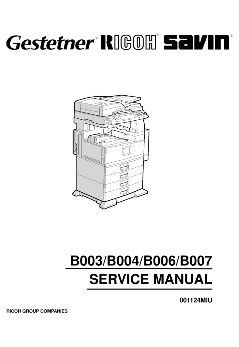 Gestetner B003 Bedienungsanleitung