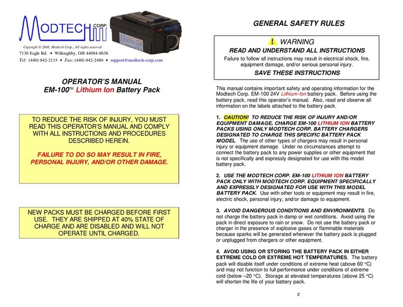Modtech EM-100 Bedienungsanleitung
