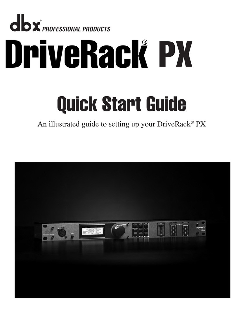dbx DriveRack PX Bedienungsanleitung