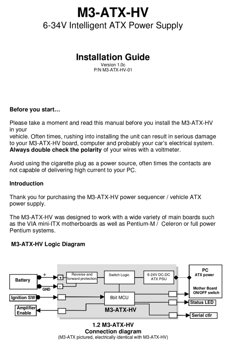 mini-box M3-ATX-HV Bedienungsanleitung mini-box M3-ATX-HV Bedienungsanleitung