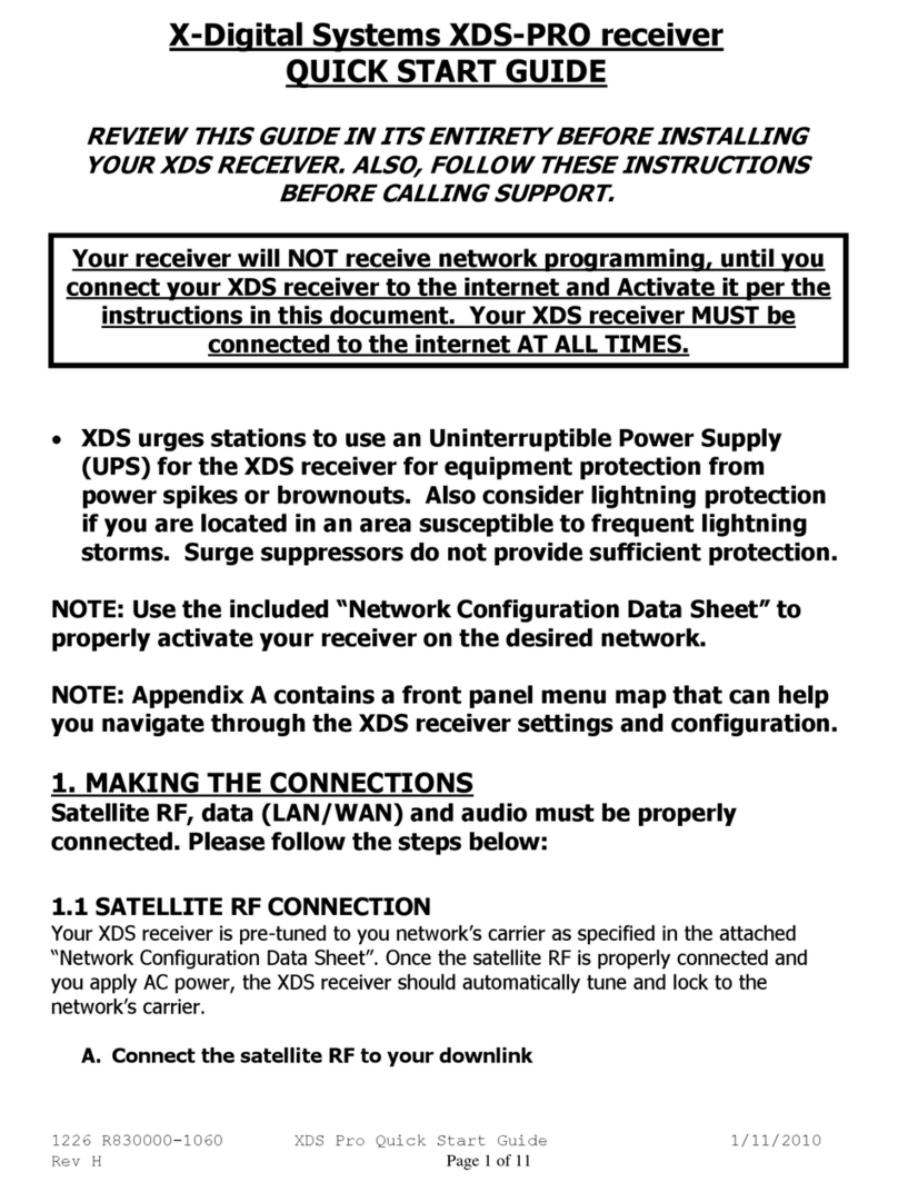 X-Digital System XDS-PRO Bedienungsanleitung