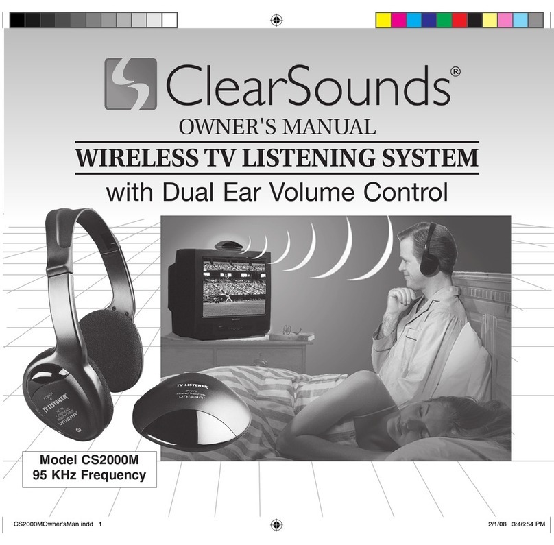 ClearSounds CS2000M Bedienungsanleitung