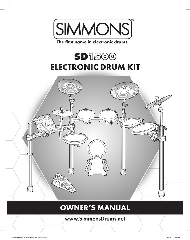 Simmons SD1500 Bedienungsanleitung