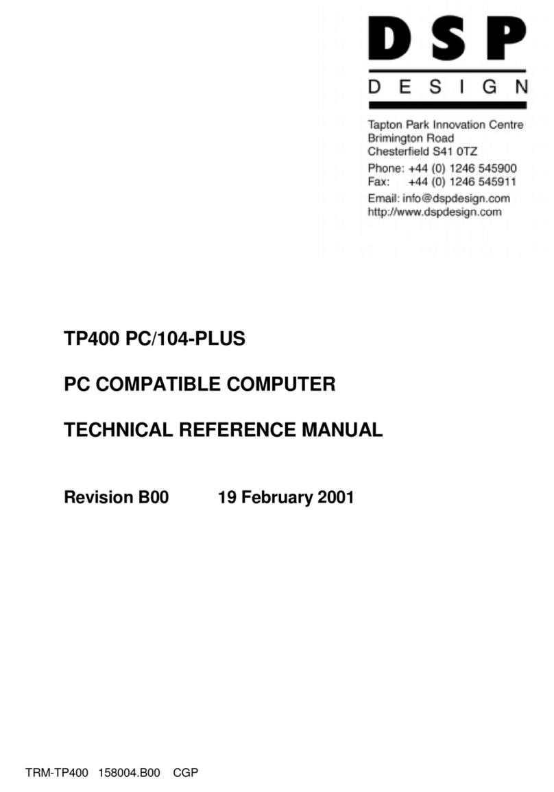 DSP TP400 PC Bedienungsanleitung DSP TP400 PC Bedienungsanleitung