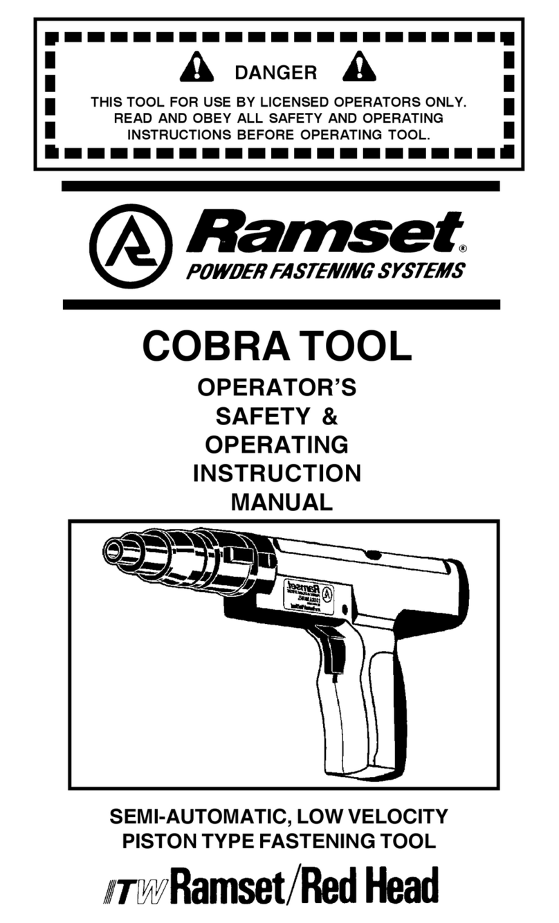 RAMSET Cobra Tool Wartungs- und Serviceanleitung