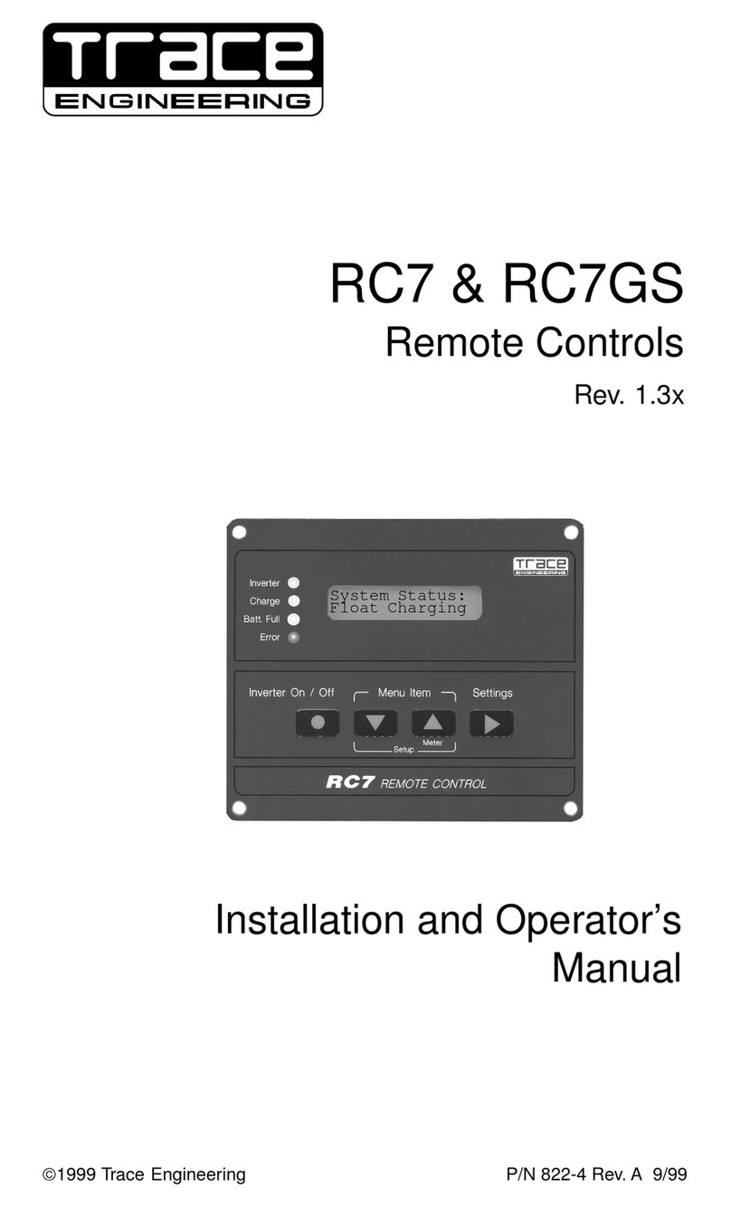 Trace Engineering RC7 Einrichtungshandbuch