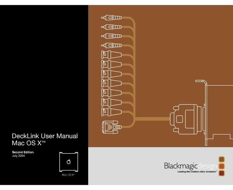 Blackmagicdesign DeckLink Series Bedienungsanleitung