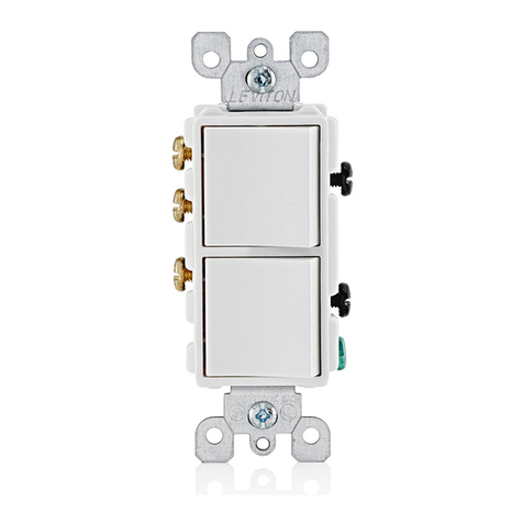 Leviton Single Pole and 3-Way Switch Bedienungsanleitung