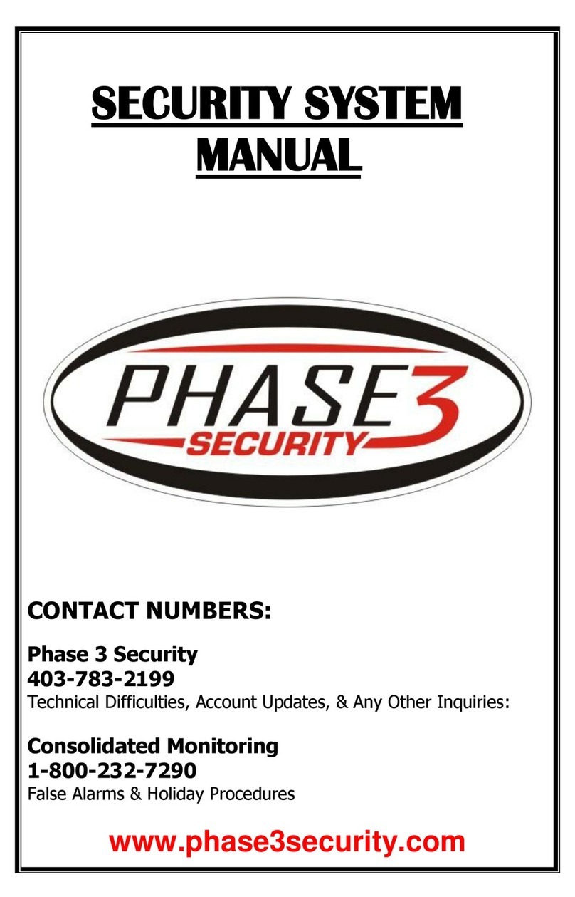 Phase3 SECURITY SYSTEM Bedienungsanleitung