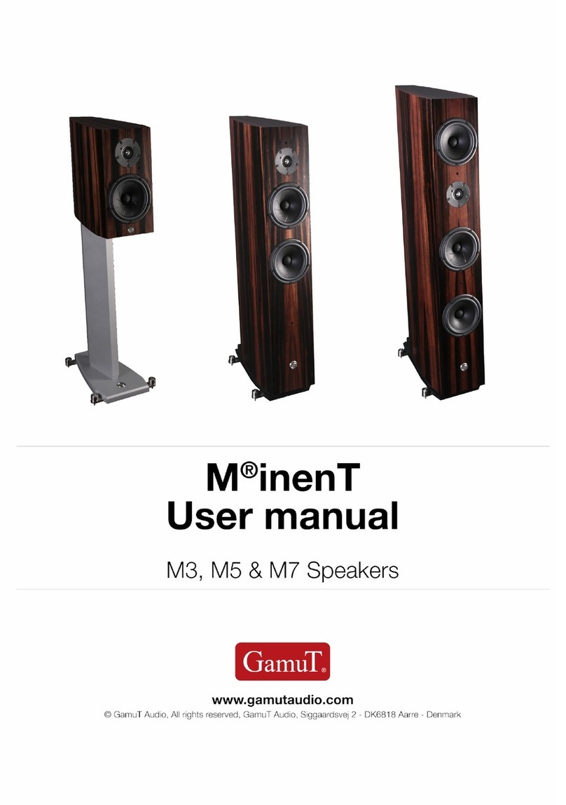 Gamut MinenT M3 Bedienungsanleitung Gamut MinenT M3 Bedienungsanleitung