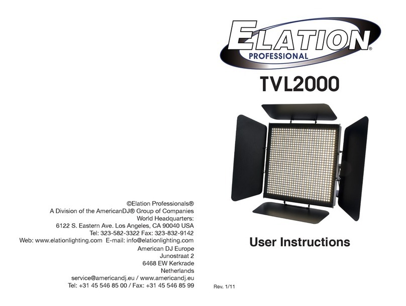 Elation TVL2000 II Bedienungsanleitung
