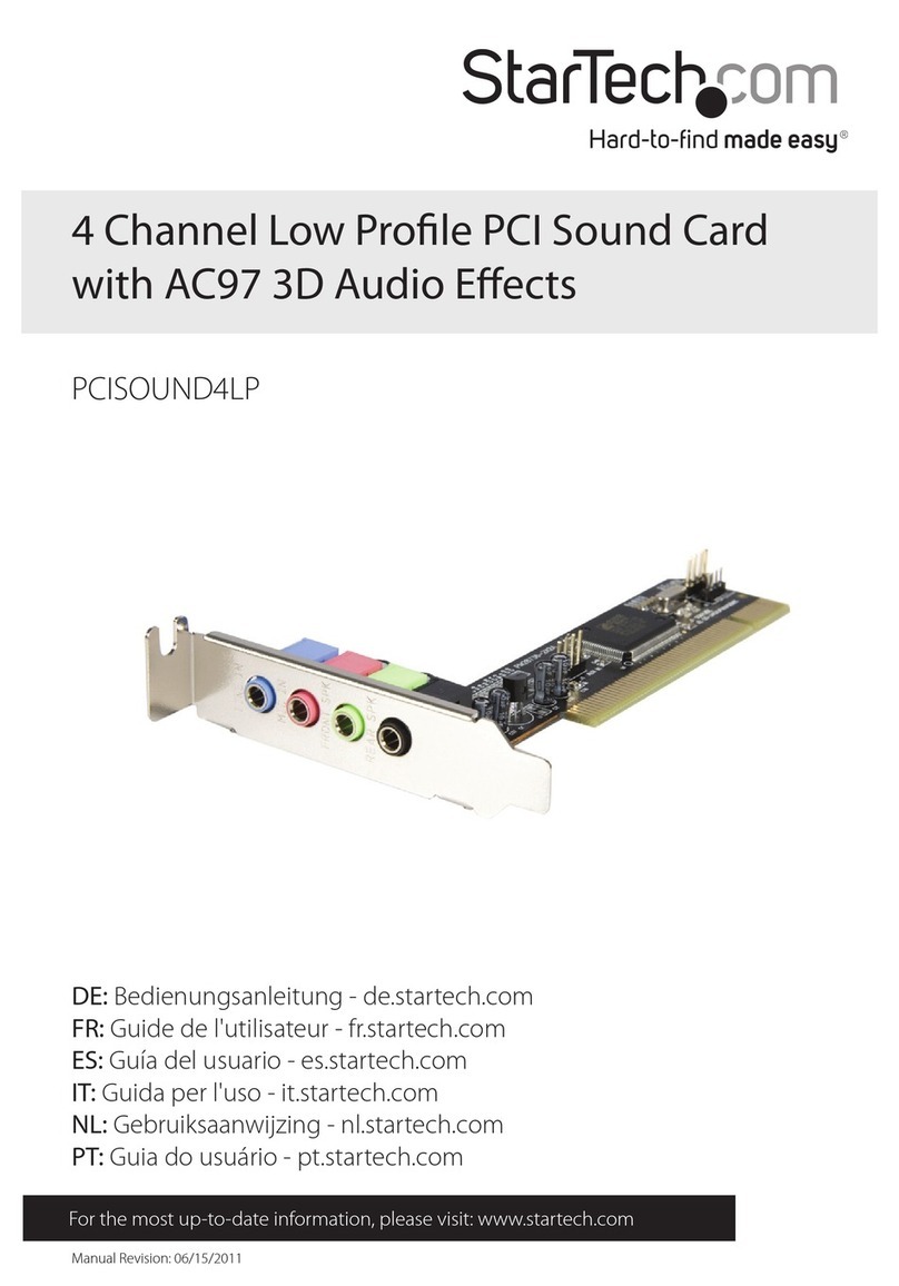 StarTech.com PCISOUND4LP Bedienungsanleitung StarTech.com PCISOUND4LP Bedienungsanleitung