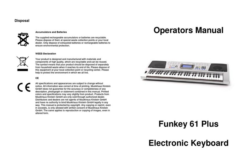 Funkey 61 Plus Bedienungsanleitung
