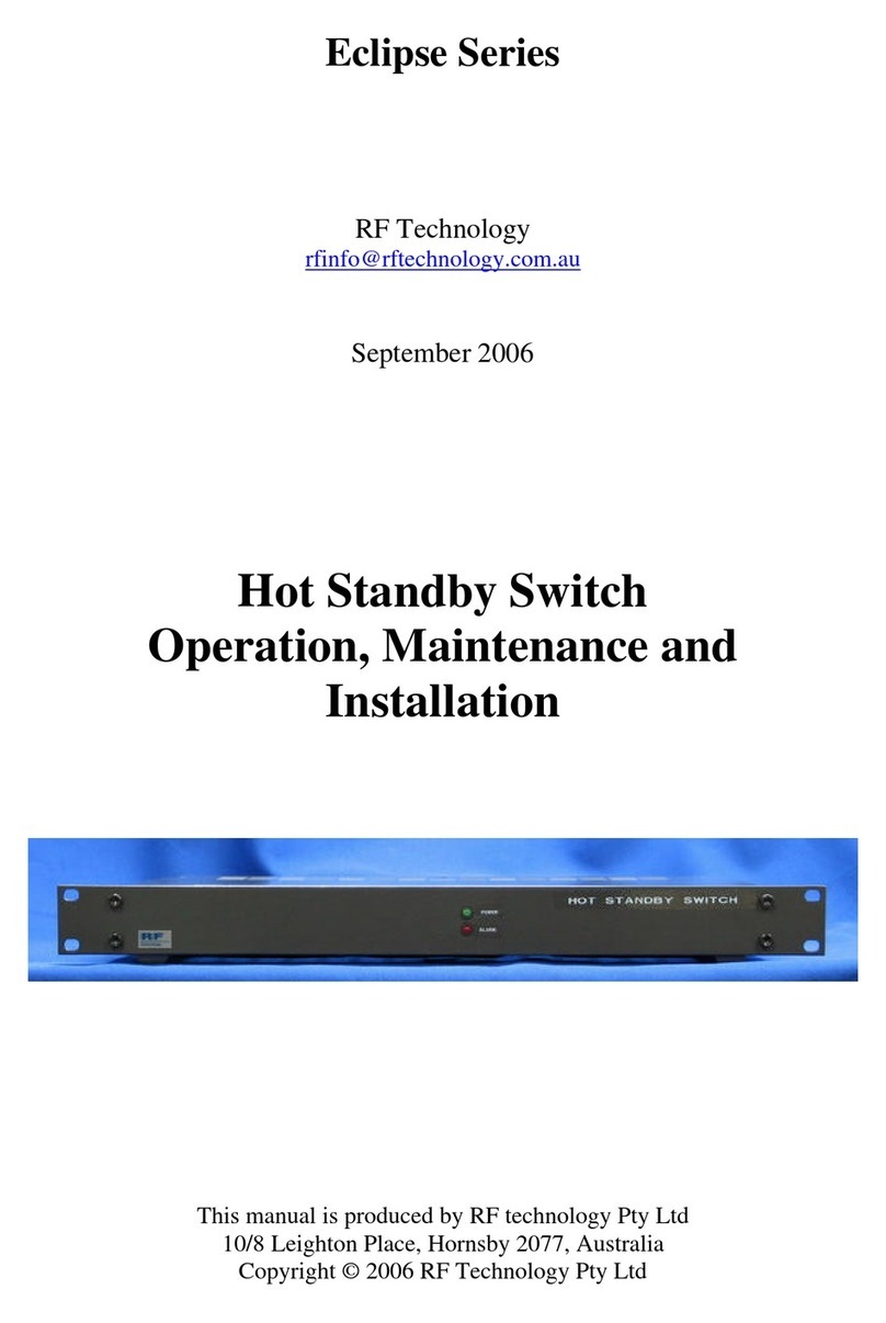 RF Technology Eclipse Series Bedienungsanleitung