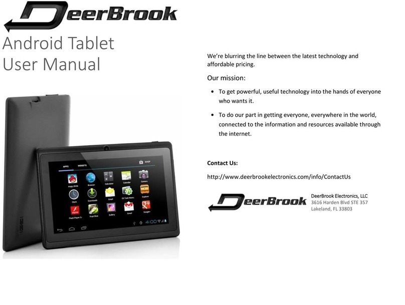 DeerBrook Android Tablet Bedienungsanleitung
