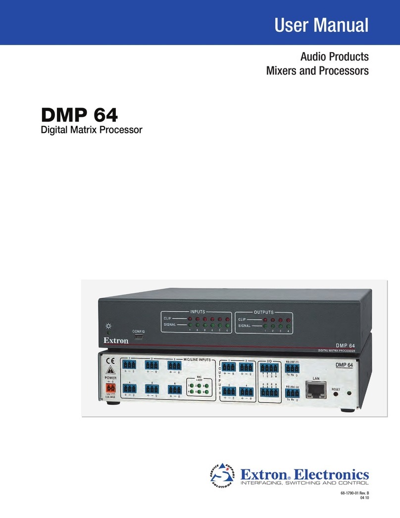 Extron electronics DMP 64 Bedienungsanleitung