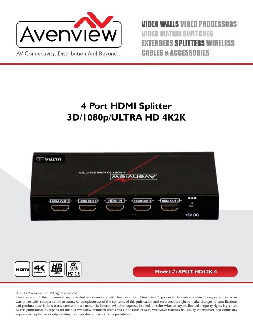 Avenview SPLIT-HD42K-4 Bedienungsanleitung