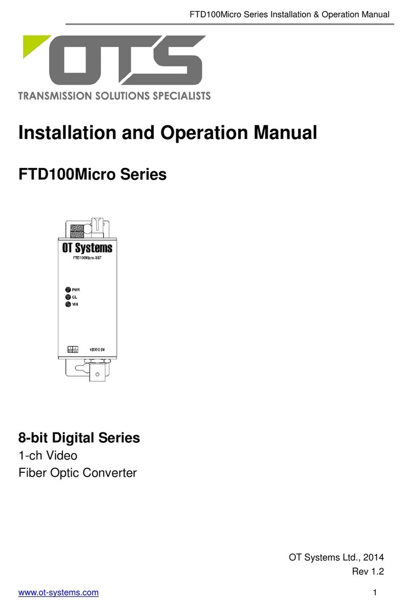 OTS FTD100Micro-SST Bedienungsanleitung