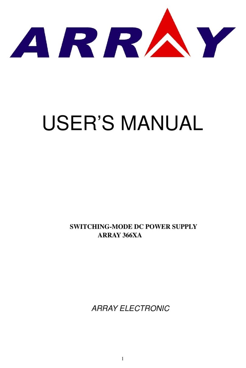 Array electronic 366XA Bedienungsanleitung