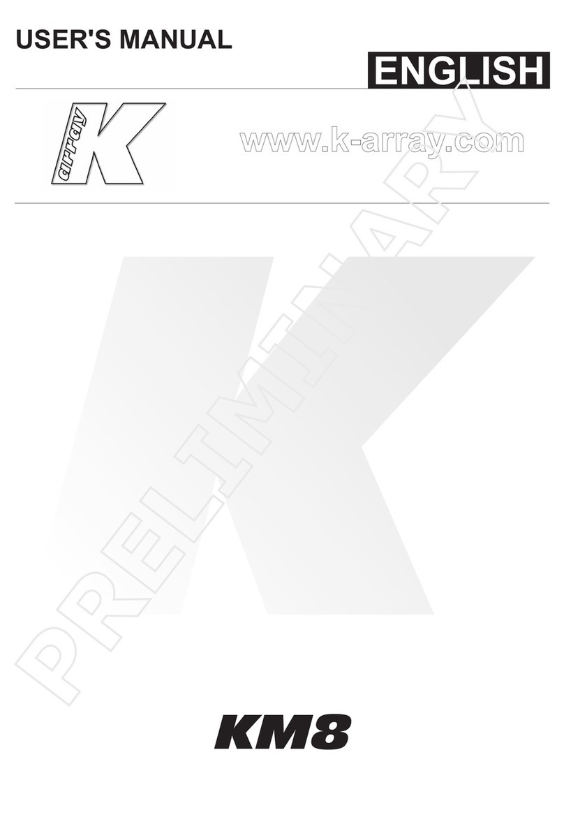 K-array KM8 Bedienungsanleitung
