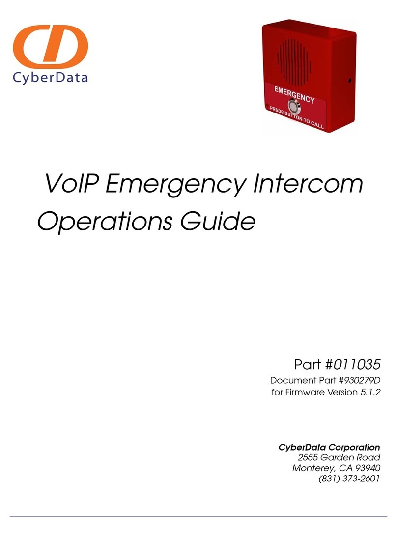 CyberData 11035 Bedienungsanleitung