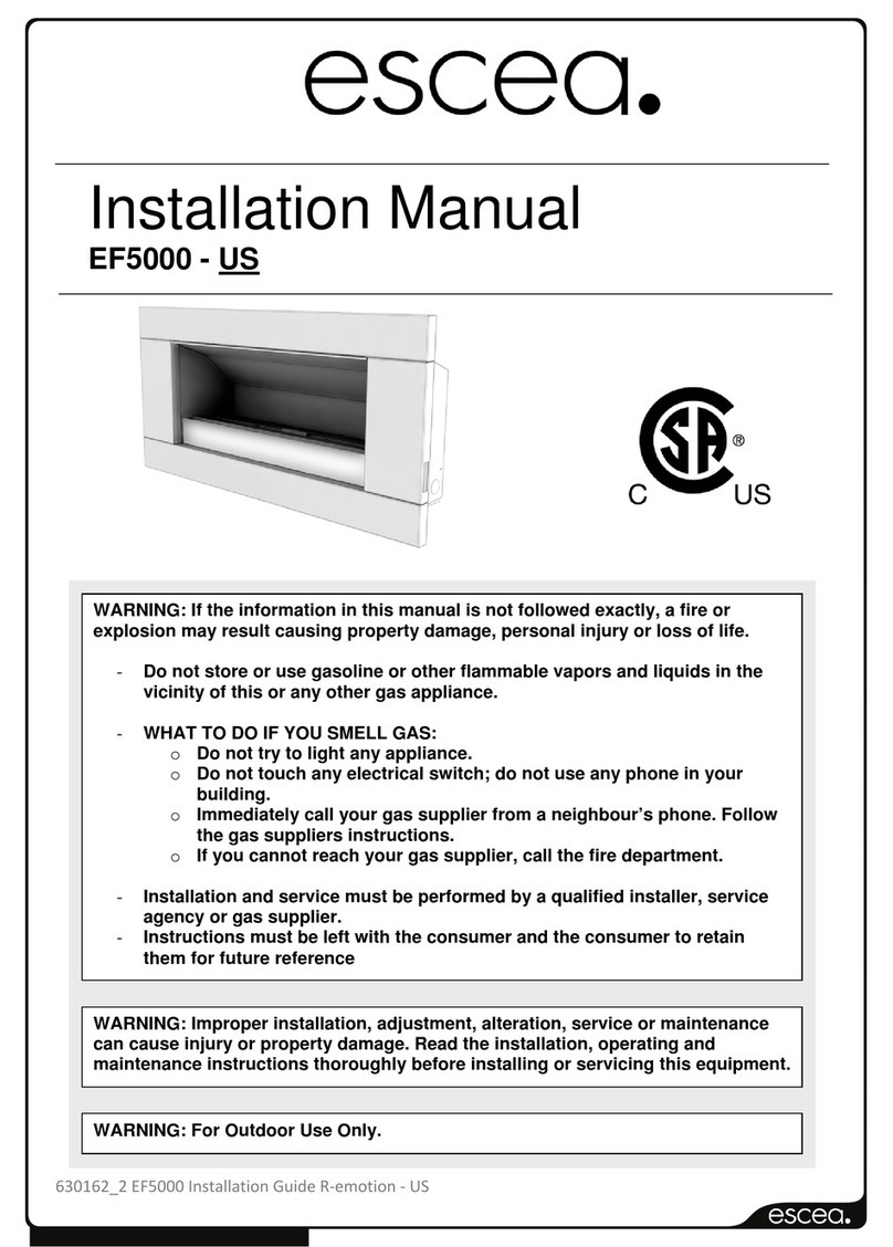 Escea EF5000 Bedienungsanleitung