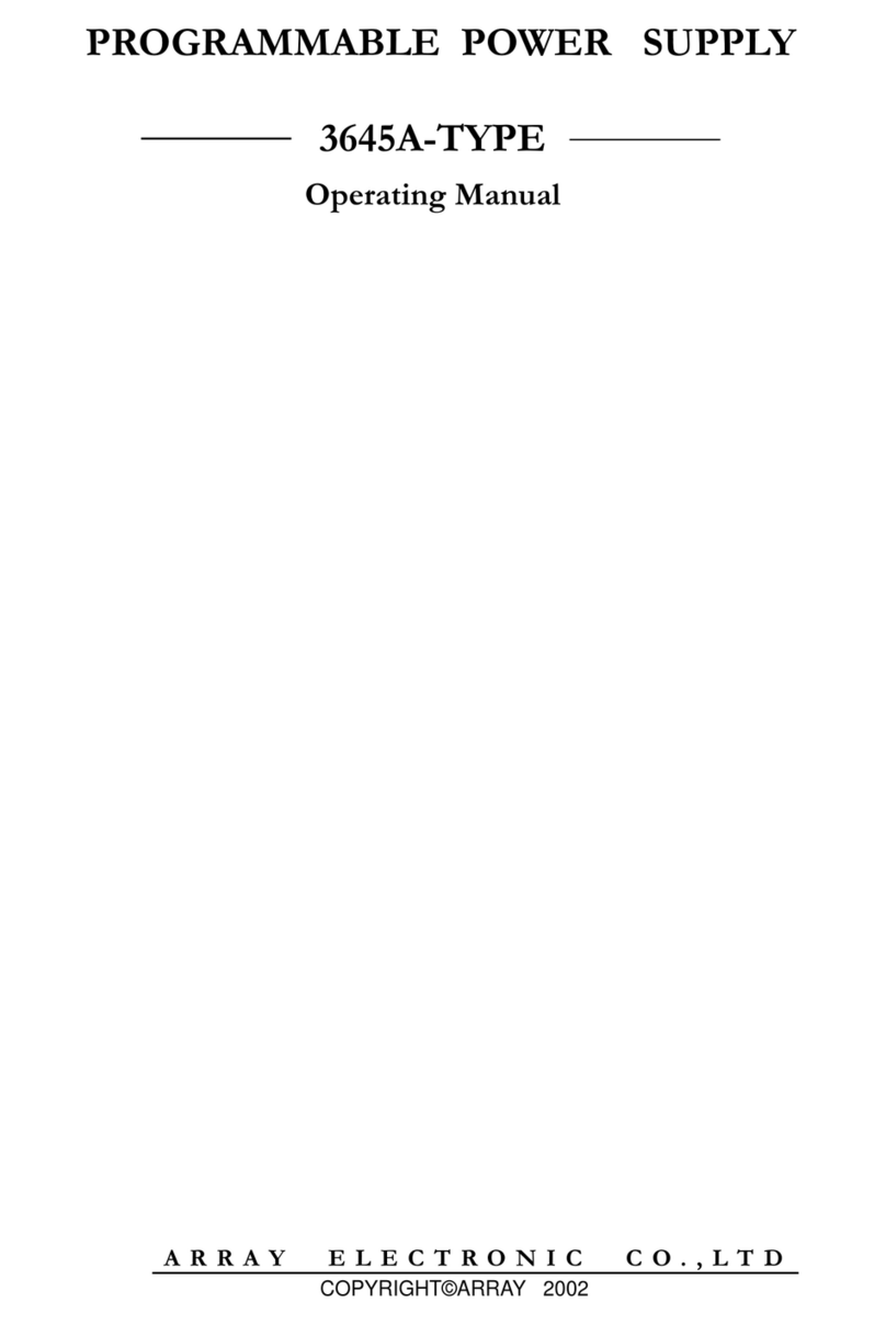 Array electronic 3645A-TYPE Bedienungsanleitung