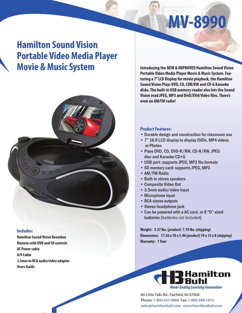 Hamilton MV-8990 Bedienungsanleitung