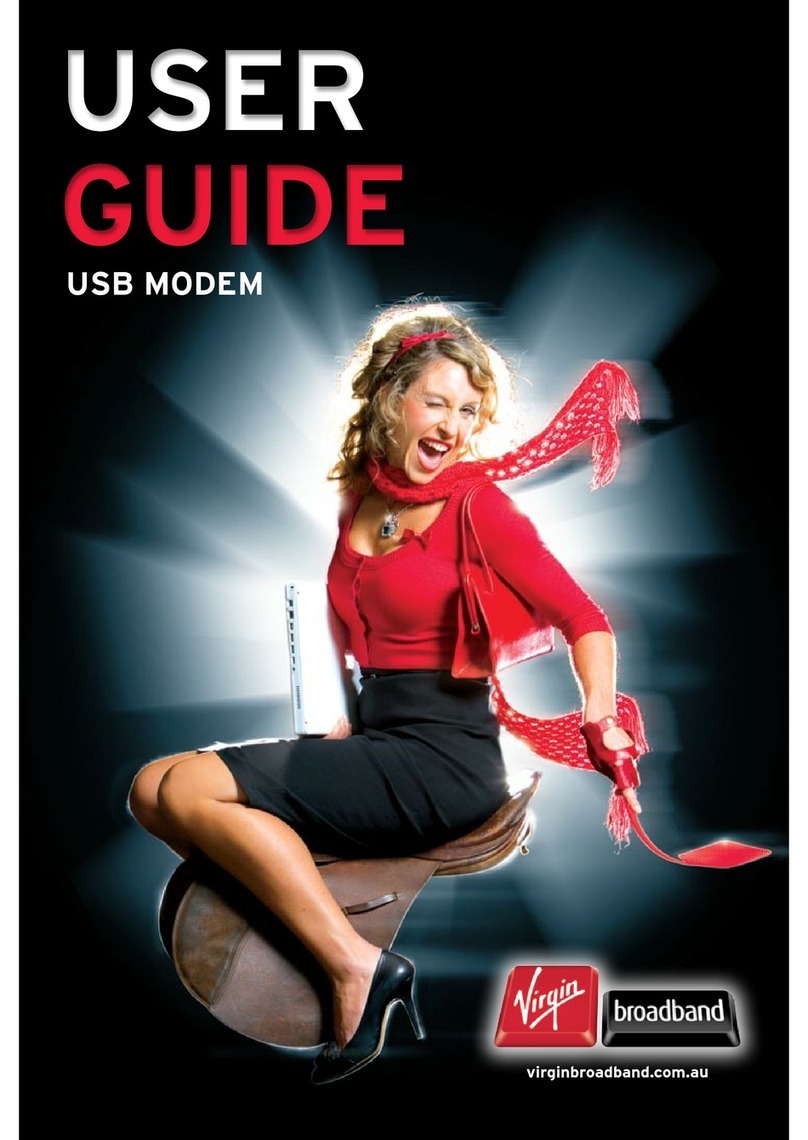 Virgin USB modem Bedienungsanleitung