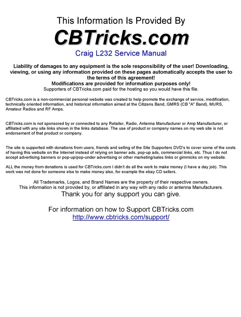 Craig L232 Bedienungsanleitung