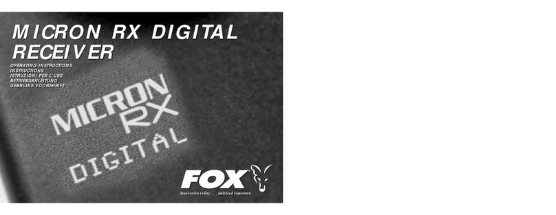Fox Micron RX Bedienungsanleitung Fox Micron RX Bedienungsanleitung