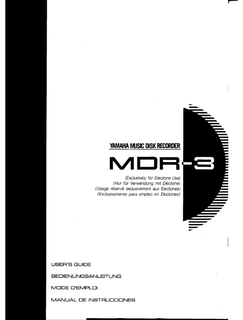 Yamaha MDR-3 Bedienungsanleitung Yamaha MDR-3 Bedienungsanleitung