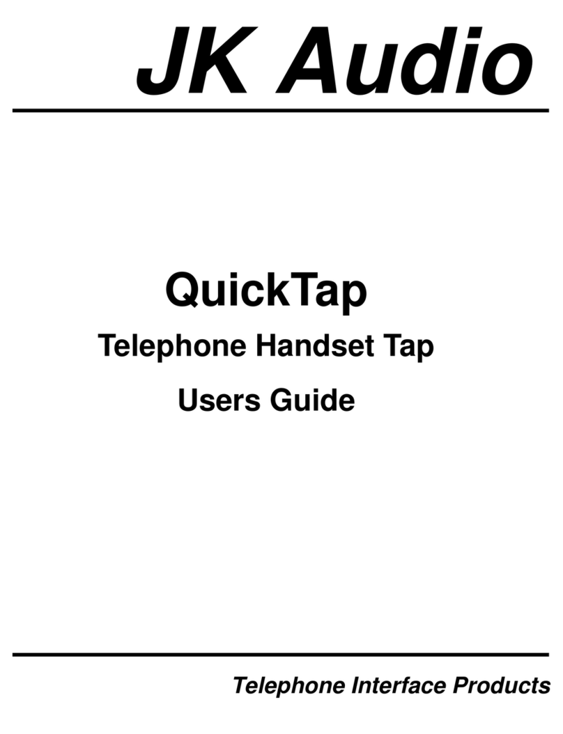 JK Audio QuickTap Bedienungsanleitung JK Audio QuickTap Bedienungsanleitung