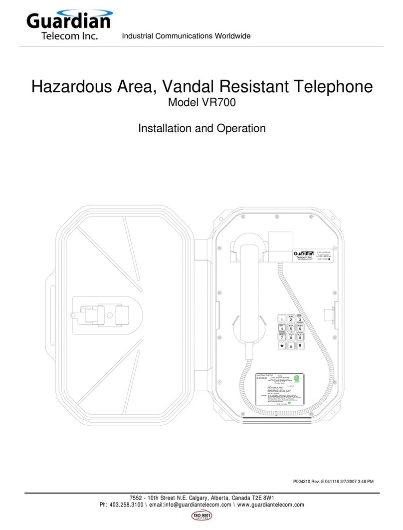 Guardian Telecom VR700 Betriebsanleitung