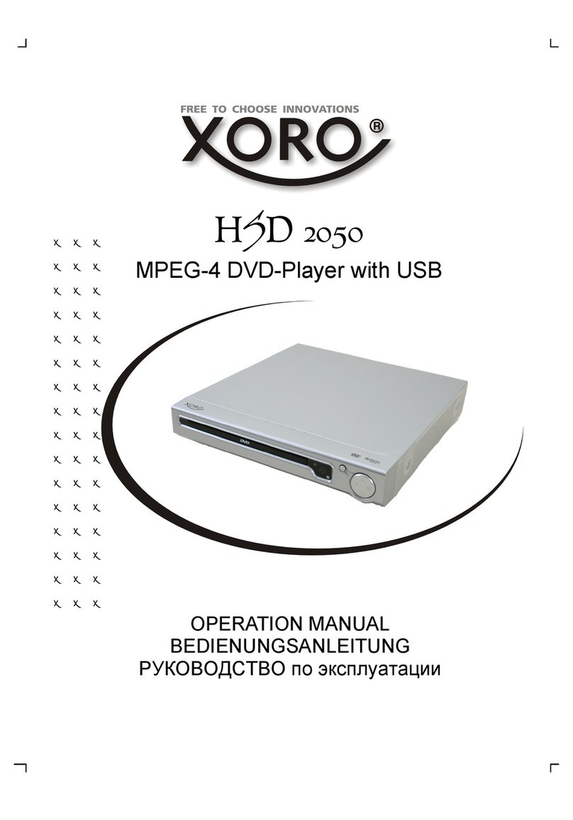 Xoro HSD 2050 Bedienungsanleitung