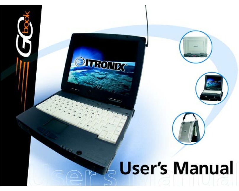 Itronix GoBook (IX250) Bedienungsanleitung Itronix GoBook (IX250) Bedienungsanleitung