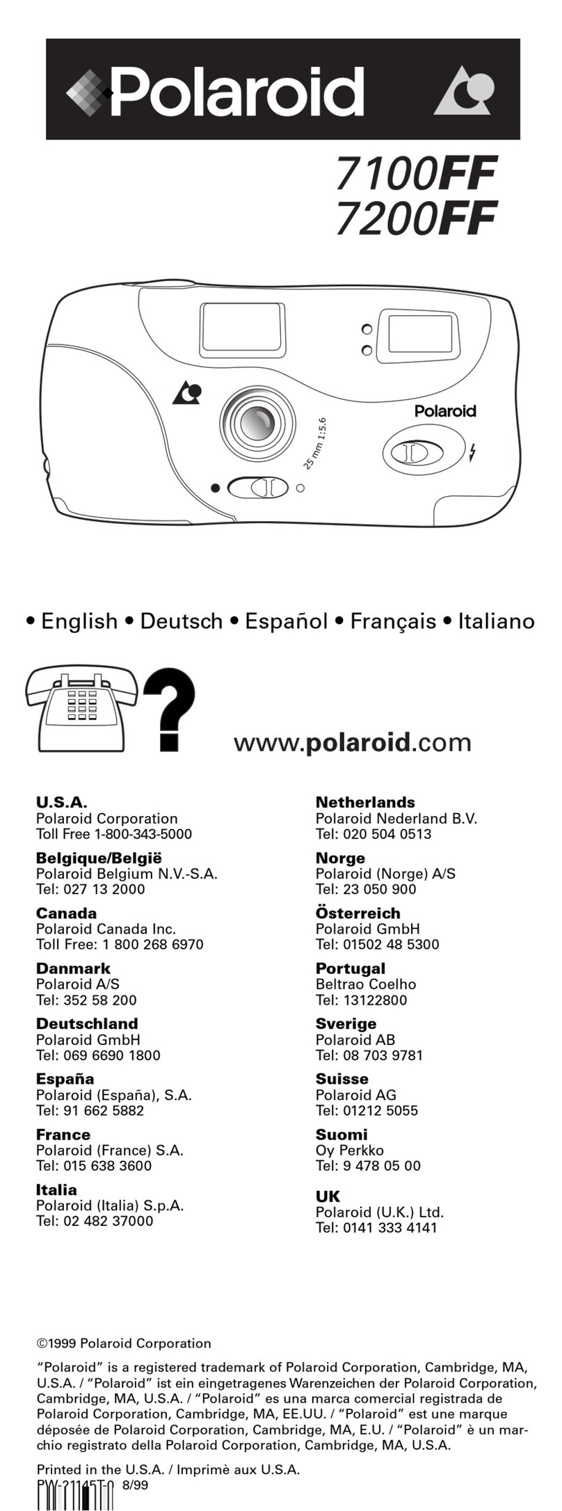Polaroid 7100FF Bedienungsanleitung