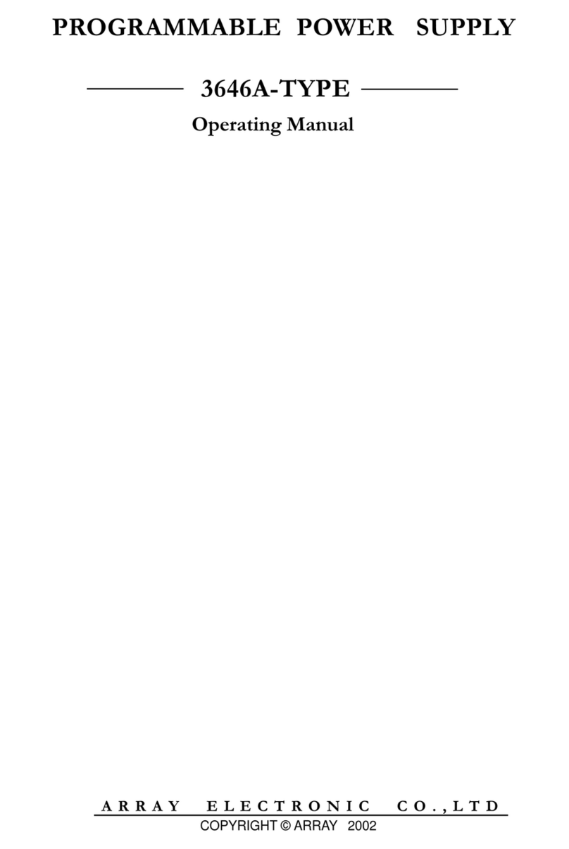 Array electronic 3646A Bedienungsanleitung