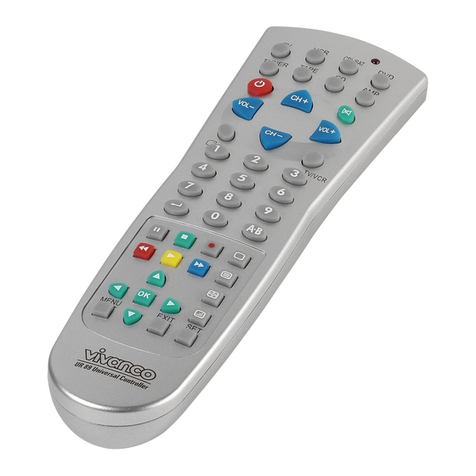 Vivanco UR 89 UNIVERSAL CONTROLLER Bedienungsanleitung Vivanco UR 89 UNIVERSAL CONTROLLER Bedienungsanleitung