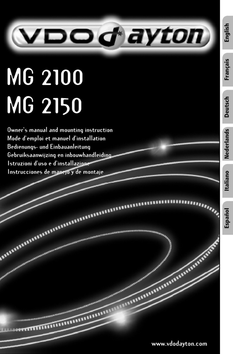 VDO MG 2100 Bedienungsanleitung