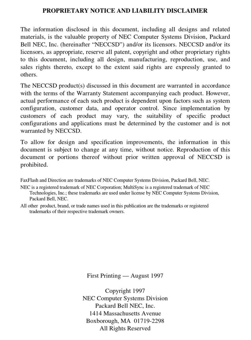 NEC DIRECTION L - SERVICE Bedienungsanleitung