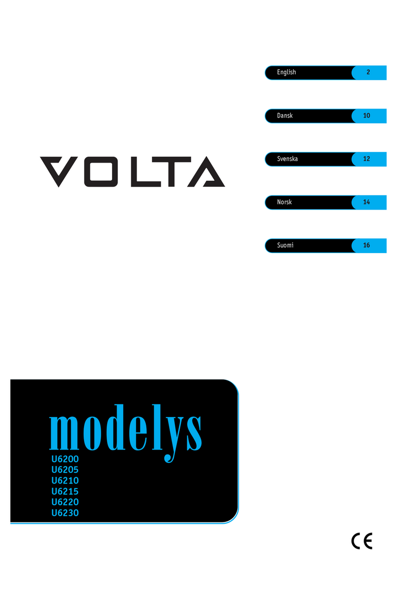 VOLTA Modelys U6205 Bedienungsanleitung