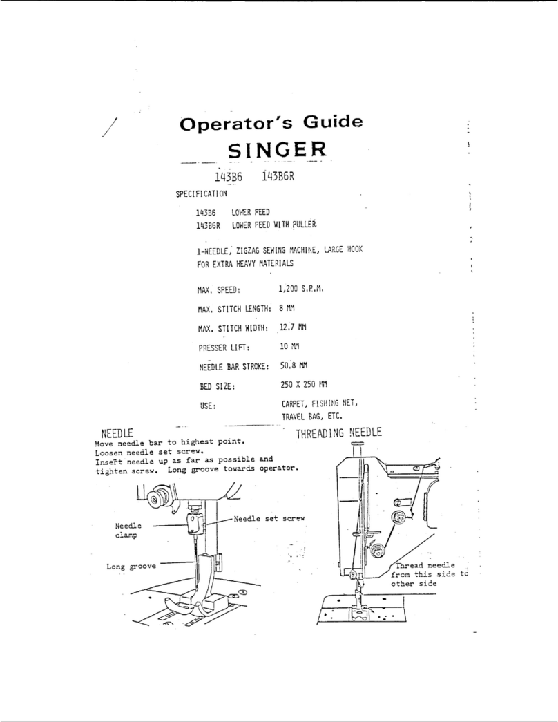 Singer 143B6 Handbuch