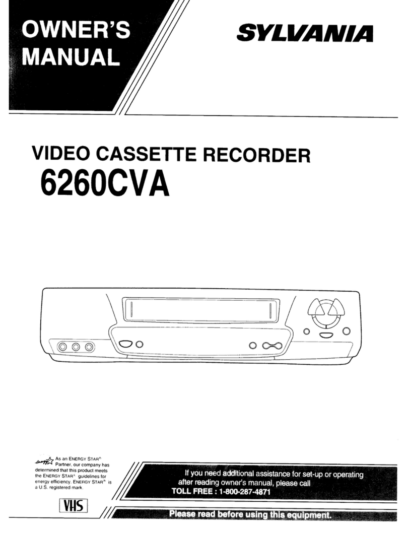 Sylvania 6260CVA Bedienungsanleitung Sylvania 6260CVA Bedienungsanleitung
