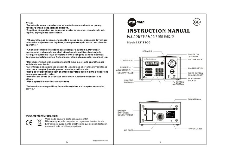 MP-Man RT 3300 Bedienungsanleitung