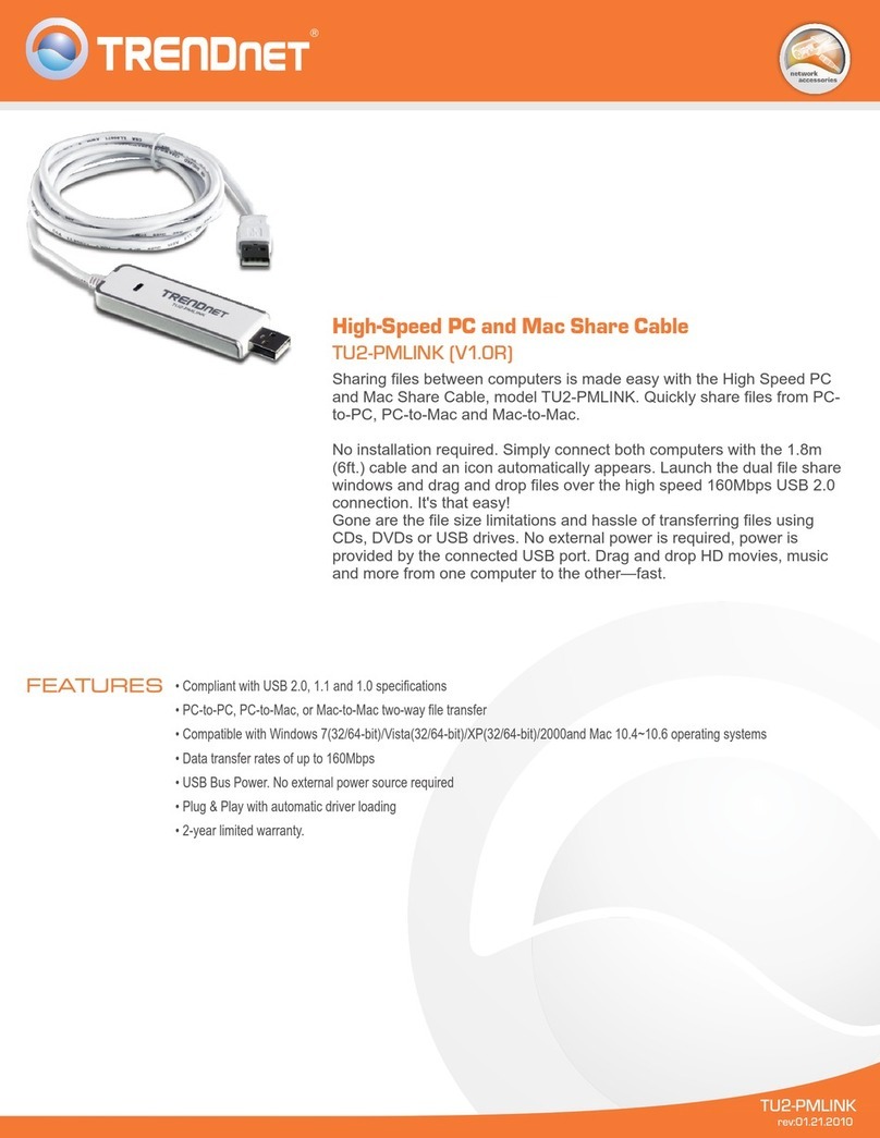 TRENDnet TU2-PMLINK Bedienungsanleitung TRENDnet TU2-PMLINK Bedienungsanleitung
