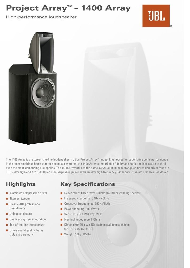JBL 1400 ARRAY Bedienungsanleitung