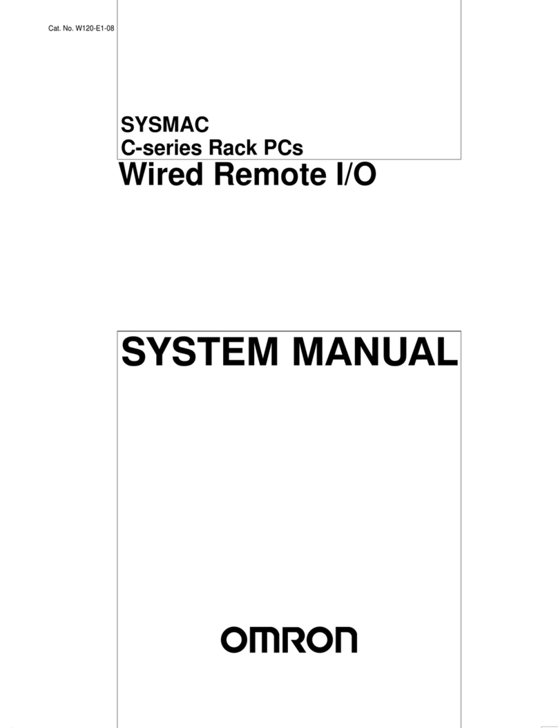 Omron WIRED REMOTE I-O - SYSTEM Benutzerhandbuch